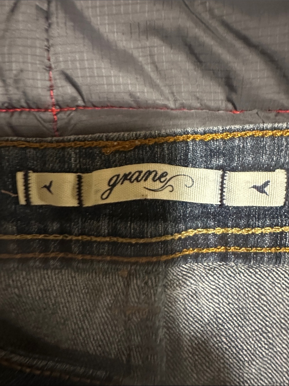 Grane Distressed Blue Denim Jean Shorts with Stud Details - Picture 3 of 4